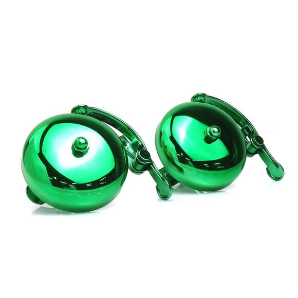 Auth BOTTEGAVENETA Bicycle Bell set of 2 Metallic Green Metal - h30730j - Picture 1 of 11